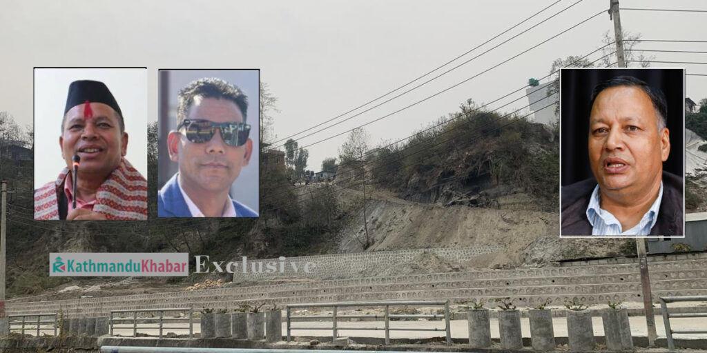 बुढानीलकण्ठ-२ मा सार्वजनिक जग्गा दुरूपयोग गरेर माओवादी नेता पौडेलको जग्गामा जाने सडक बन्दै