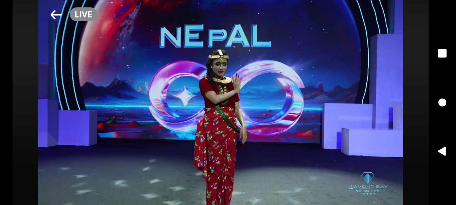 मिस कस्मोमार्फत् नेपाली संस्कृतिलाई विश्वसामु चिनाउँदै बुढानीलकण्ठकी निमिता