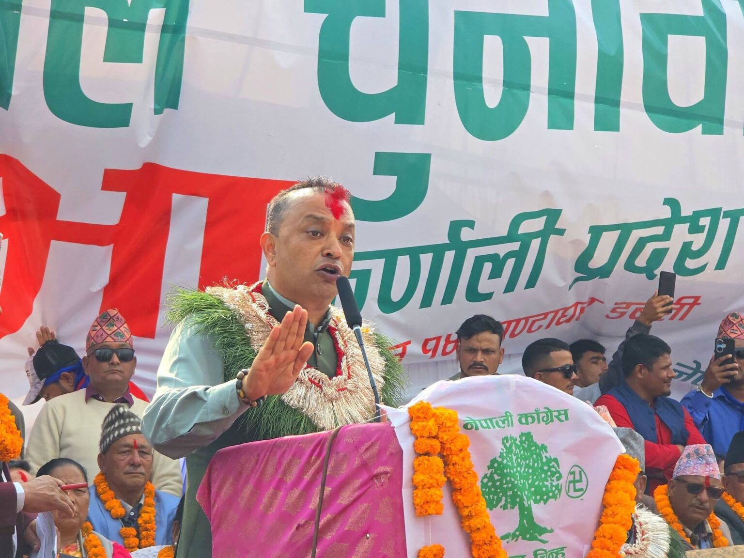 गगन थापाको सुर्खेत गर्जन: “कांग्रेसलाई जिताउनुहोस्, २०८२–२०८७ लाई स्वर्णिम पाँच वर्ष बनाऔँ”